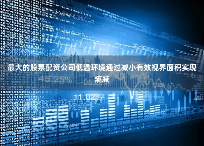 最大的股票配资公司低温环境通过减小有效视界面积实现熵减