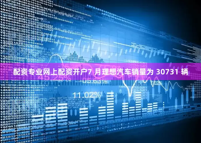 配资专业网上配资开户7 月理想汽车销量为 30731 辆